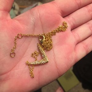 ✔SOLD Alexis Bittar Miss Havisham Gold V necklace